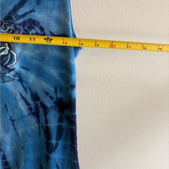 Harley-Davidson Blue Tie-Dye Rose Graphic Tank - Picture 6 of 7